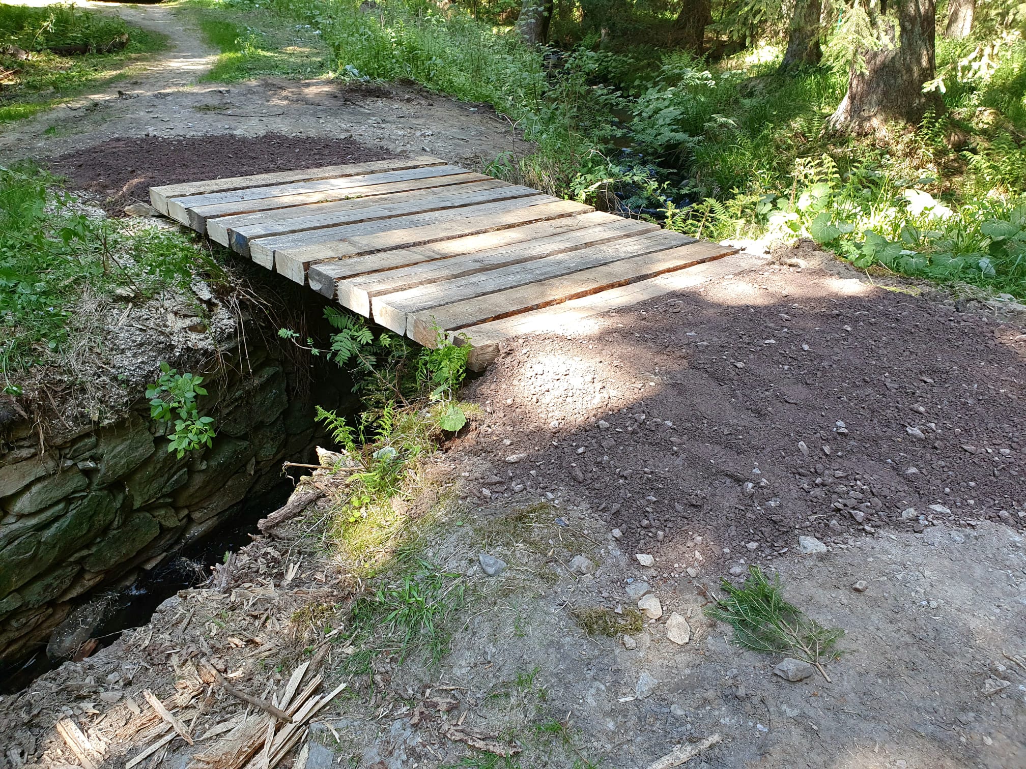 Oprava mostu v Eliášském údolí