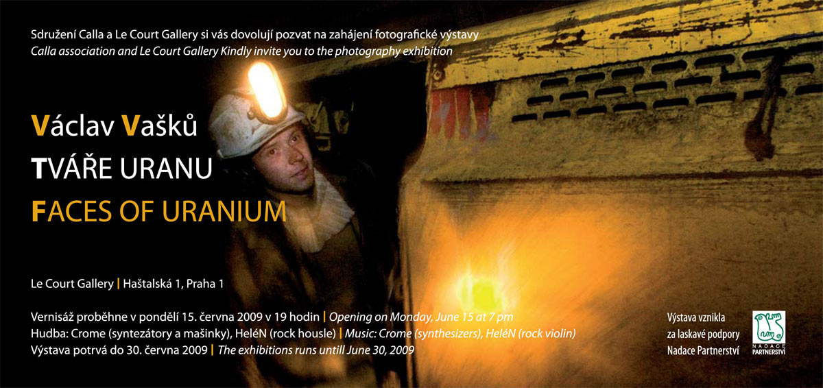 Pozvánka na výstavu Tváře uranu v Ostrově